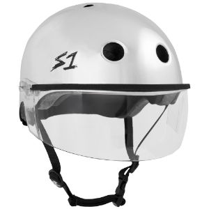 S1 Lifer Helmets inc Visor - Silver Mirror