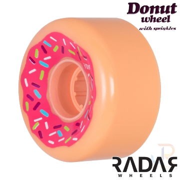 Radar Wheels Donut - Pink - Angled - 62 x 32mm 78a - RWRDOPK
