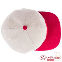 Rampworx SnapBacks LE97_1 - Grey Grey Burgandy - Top - RXSBRW34