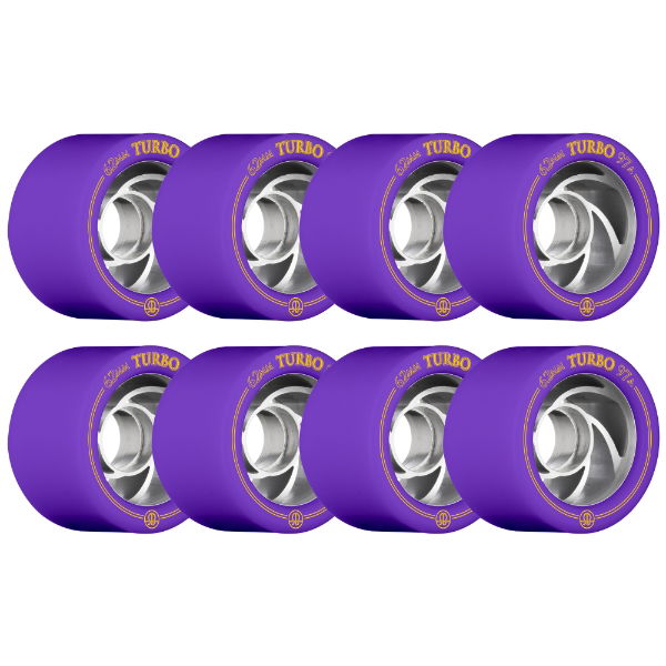 ROLLERBONES - TURBO ALU HUB WHEEL PURPLE (8) - 62mm/97a