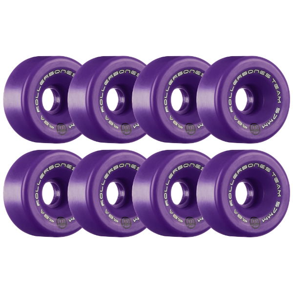 ROLLERBONES - TEAM LOGO PURPLE (8) - 57mm/98a