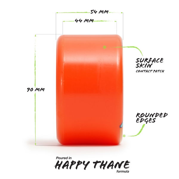 ORANGATANG "BEE'S KNEES" ORANGE 90mm 80a (Set 4)