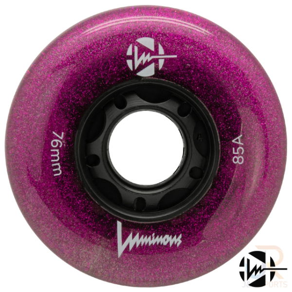 LUMINOUS LED INLINE WHEEL - PURPLE HAZE - 80mm/85a (Unit)