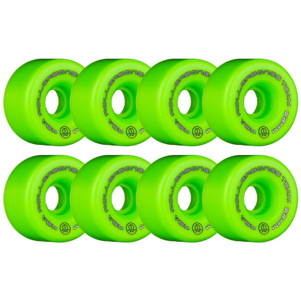 ROLLERBONES - TEAM LOGO GREEN (8) - 62mm/98a