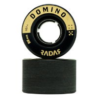 RADAR WHEELS (4) - DOMINO- BLACK/GOLD - 50 x 31mm/101A
