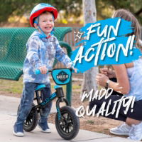 MADD MY 1st BMX BALANCE BIKE - BLACK / BLUE