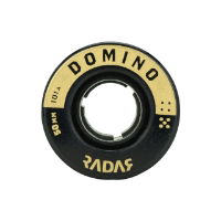 RADAR WHEELS (4) - DOMINO- BLACK/GOLD - 50 x 31mm/101A