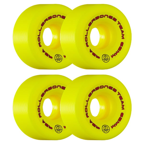 ROLLERBONES - TEAM LOGO YELLOW (8) - 62mm/98a