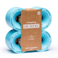 ORANGATANG "IN HEAT" inc JEHU V2 BEARINGS - BLUE 75mm 77a (Set 4)