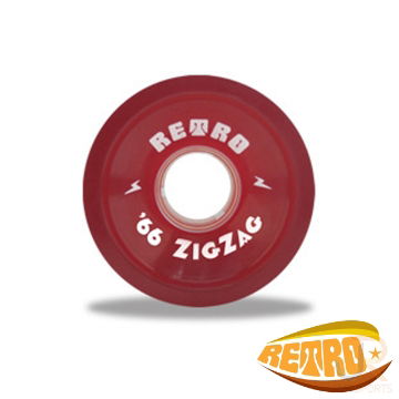 Retro Classic ZigZags Red 66mm 78a Single