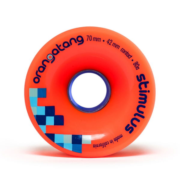 ORANGATANG "STIMULUS" inc JEHU V2 BEARINGS - ORANGE 70mm 80a (Set 4)