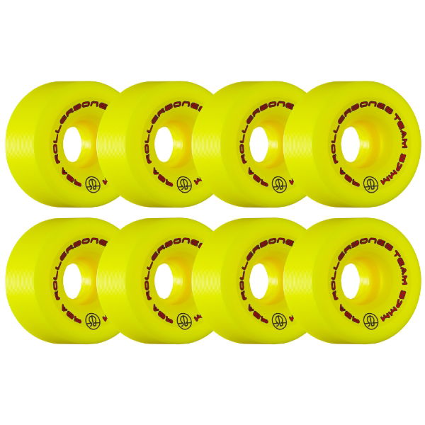 ROLLERBONES - TEAM LOGO YELLOW (8) - 57mm/98a
