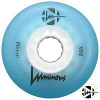 Luminous Wheels - Blue 80mm 85a - Face - LUWLLU8085BL