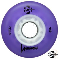 LUMINOUS - LED INLINE WHEEL - PURPLE - 72mm/85a (UNIT)