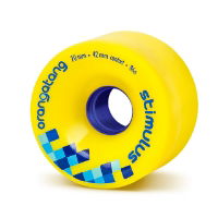 ORANGATANG "STIMULUS" inc JEHU V2 BEARINGS - YELLOW 70mm 86a (Set 4)