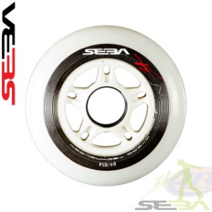 Seba CW Wheel White Black 84mm 85a