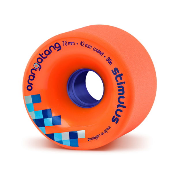 ORANGATANG "STIMULUS" inc JEHU V2 BEARINGS - ORANGE 70mm 80a (Set 4)