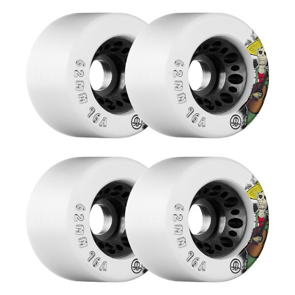 ROLLERBONES - DOTD SPEED WHEEL WHITE (4) - 62mm/96a
