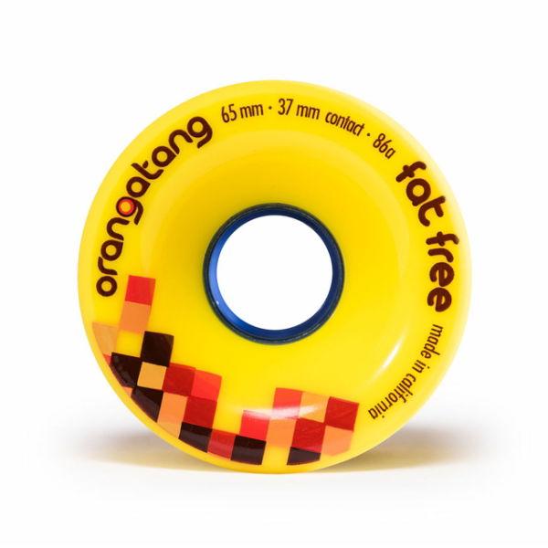 ORANGATANG "FAT FREE" YELLOW 65mm 86a (Set 4)