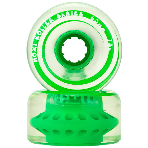 MOXI CLASSIC OUTDOOR WHEELS (4) - GRN APPLE - 65x35mm/78A