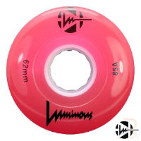 Luminous Quad Wheels - Red 62mm 85a - Face - LUWLQLU6285RE