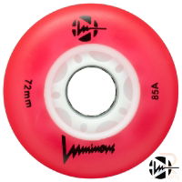 LUMINOUS - LED INLINE WHEEL - RED - 72mm/85a (UNIT)