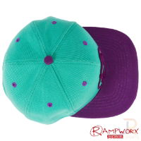 Rampworx SnapBacks LE97_3 - Teal Teal Pur - Top - RXSBRW21