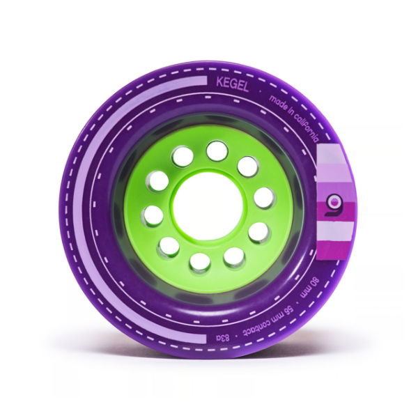 ORANGATANG "KEGEL" inc JEHU V2 BEARINGS - PURPLE 80mm 83a (Set 4)