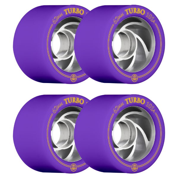 ROLLERBONES - TURBO ALU HUB WHEEL PURPLE (8) - 62mm/101a