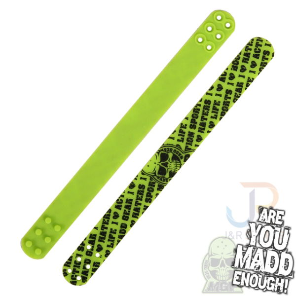 MADDGEAR Wristband Adjustable - Green 204-008 Flat