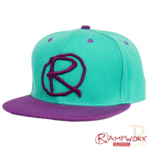 Rampworx SnapBacks LE97_3 - Teal Teal Pur - Angled - RXSBRW21