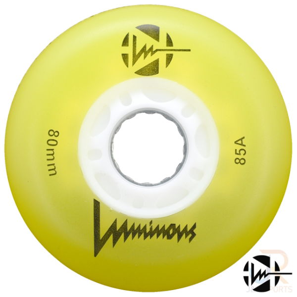 Luminous Wheels - Yellow 80mm 85a - Face - LUWLLU8085YE