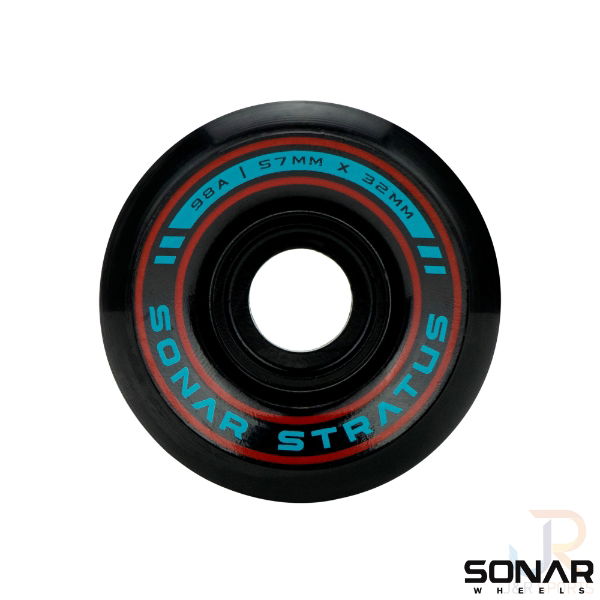 SONAR WHEELS (4) STRATUS - BLACK - 57mm/98a