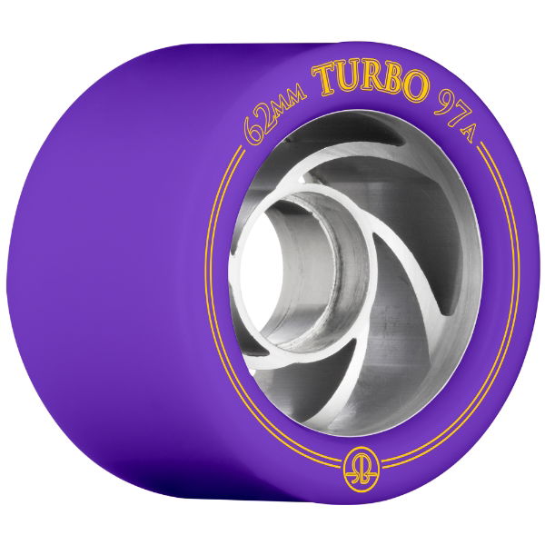 ROLLERBONES - TURBO ALU HUB WHEEL PURPLE (8) - 62mm/97a