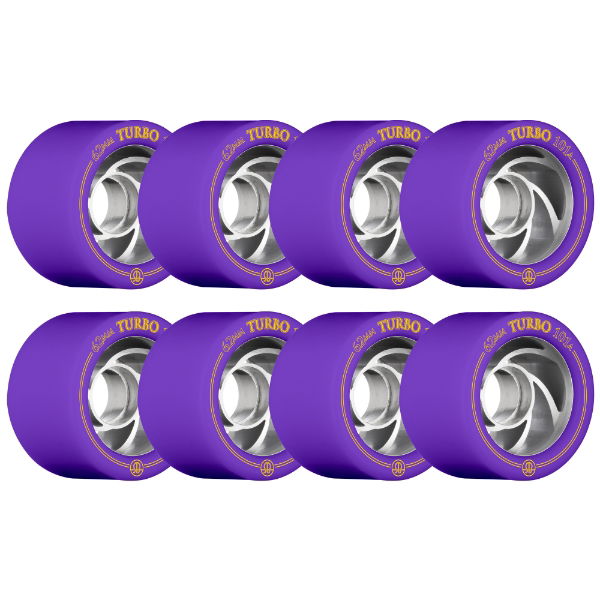 ROLLERBONES - TURBO ALU HUB WHEEL PURPLE (8) - 62mm/101a
