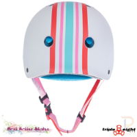 Triple 8 Cert Sweatsaver Helmet - Moxi Stripey - Rear - T83657