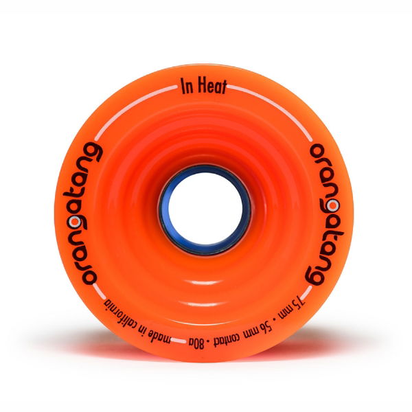 ORANGATANG "IN HEAT" inc JEHU V2 BEARINGS - ORANGE 75mm 80a (Set 4)
