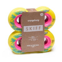 ORANGATANG "SKIFF" inc JEHU V2 BEARINGS - SLASHER YELLOW 62mm 86a (Set 4)