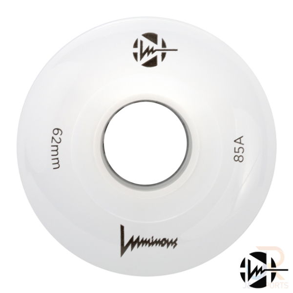 LUMINOUS LED QUAD WHEEL - SLIM HUB - WHITE - 62mm/85a (Unit)