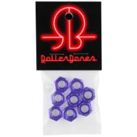 ROLLERBONES AXLE NUTS - 8mm - PURPLE (Pack 8)