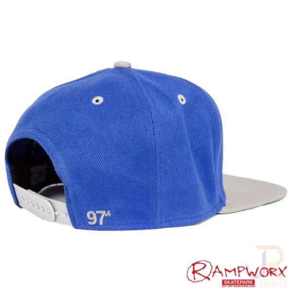 Rampworx SnapBacks LE97_4 - Bl Bl Gr - Rear Angled - RXSBRW24