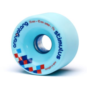 ORANGATANG "STIMULUS" inc JEHU V2 BEARINGS - BLUE 70mm 77a (Set 4)