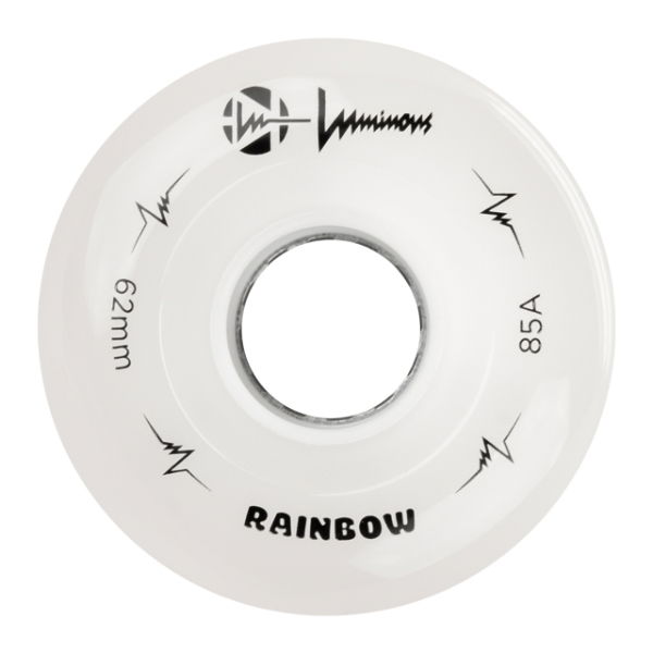 LUMINOUS SIXIES LED QUAD WHEEL - RAINBOW WHITE - 62mm/85a (Unit)