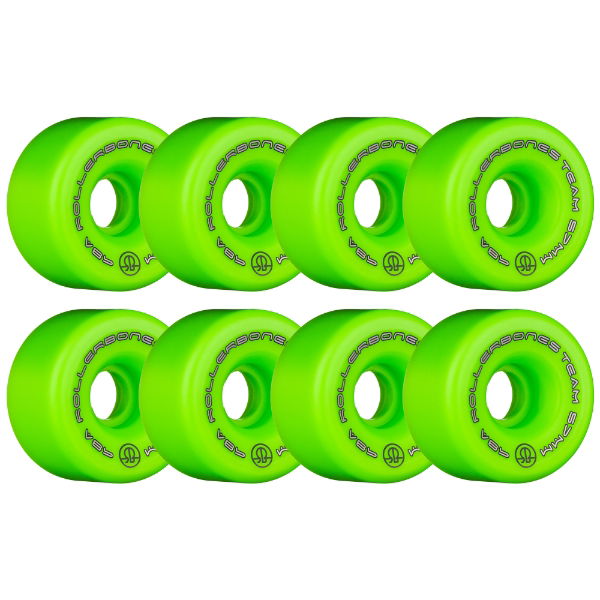 ROLLERBONES - TEAM LOGO GREEN (8) - 57mm/98a