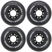 FR DOWNTOWN WHEEL (1) - BLACK - 76mm/85a