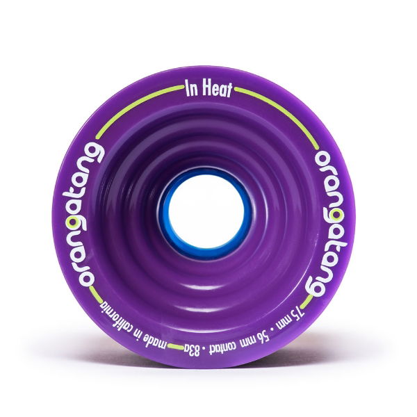 ORANGATANG "IN HEAT" inc JEHU V2 BEARINGS - PURPLE 75mm 83a (Set 4)