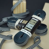 CRISS CROSS X DERBY LACES - OFFICIAL - BLK/WHT - 90"