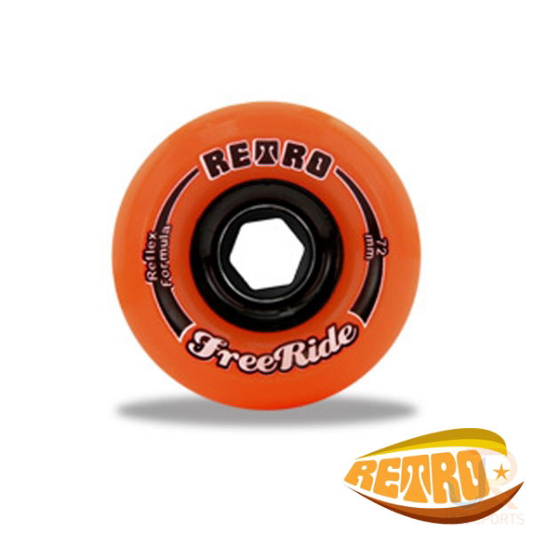 Retro FreeRides Orange Plus 72mm 89a Single