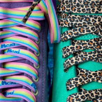 MOXI X DERBY LACES - LEOPARD - 108"