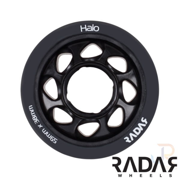 Radar Wheels HALO - Charcoal Black - Face - 59mm 99a RWRHA59GBK